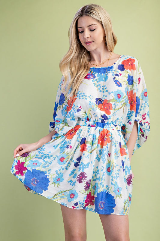 Floral Print Mini Dress