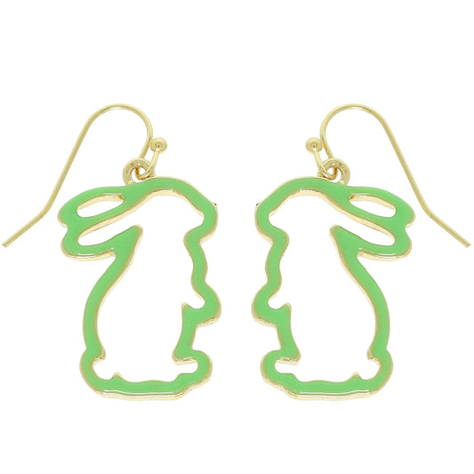Easter Bunny Epoxy Dangle Earrings