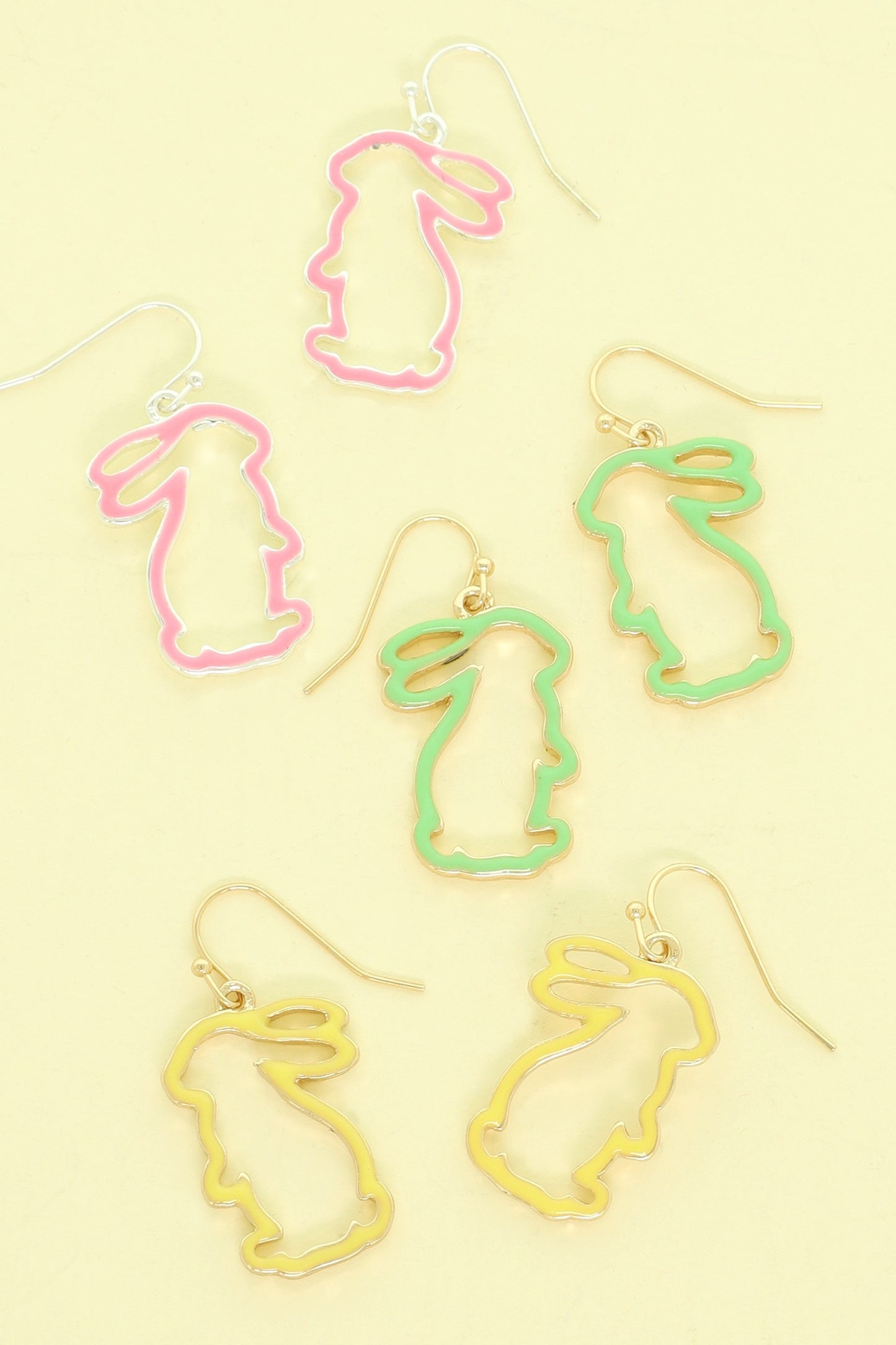 Easter Bunny Epoxy Dangle Earrings