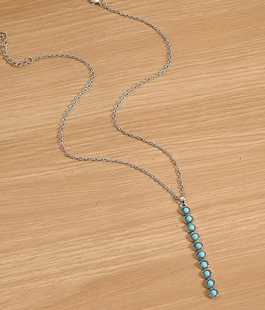 Turquoise Bar Necklace