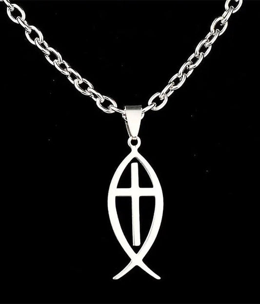 Christian Fish Pendant Necklace