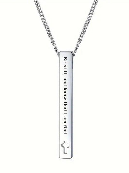 Religious Bar Necklace