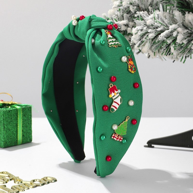 Christmas Tree Santa Reindeer Headband