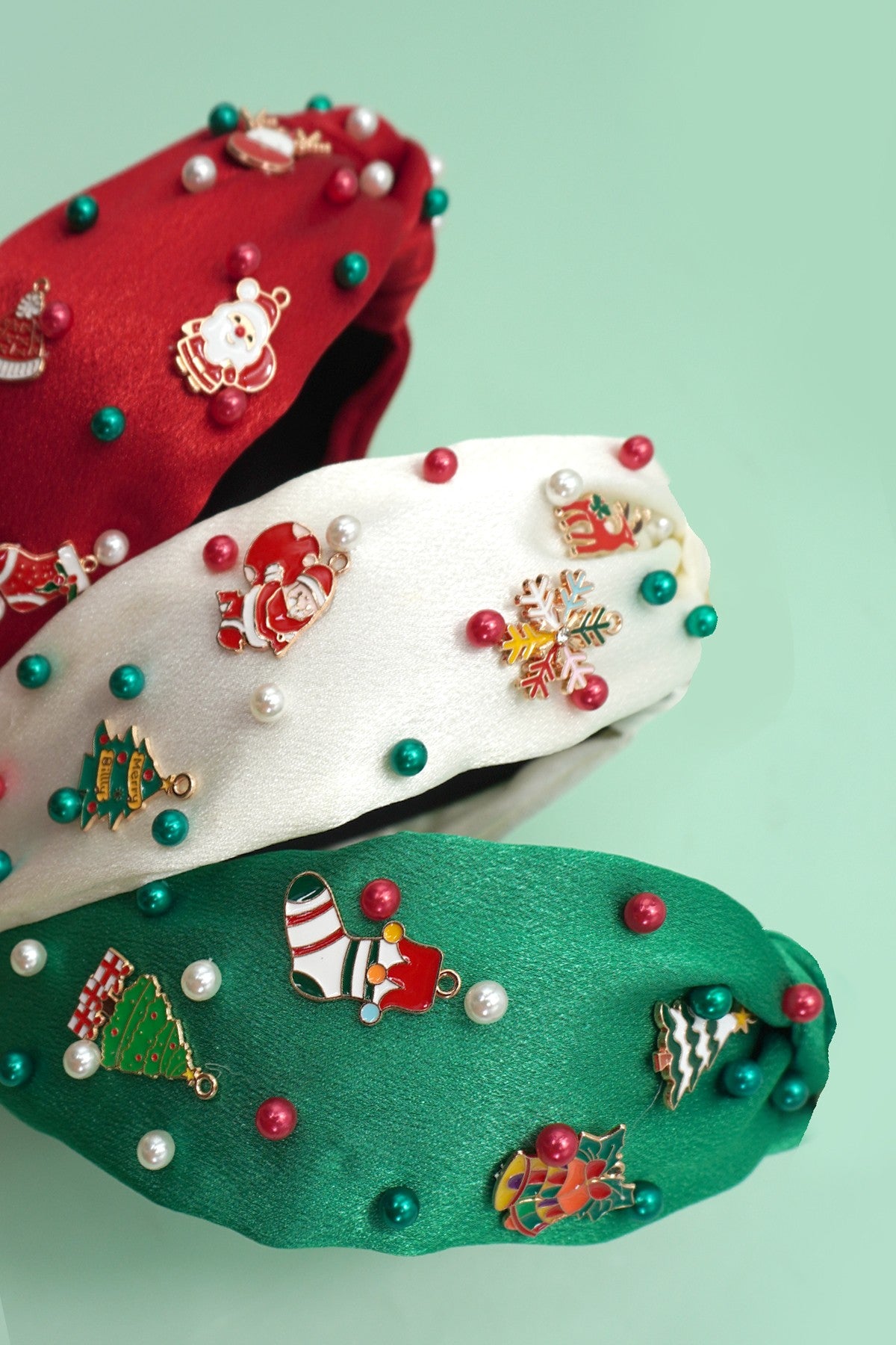 Christmas Tree Santa Reindeer Headband