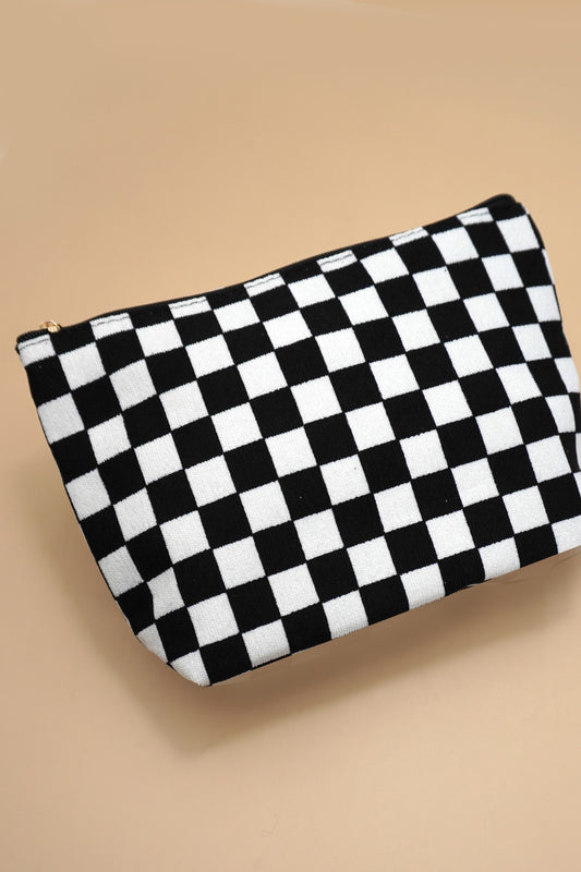 Travel Checker Cosmetic Bag