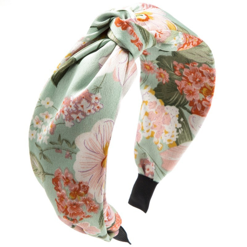 FLORAL VINTAGE SATIN HEADBAND
