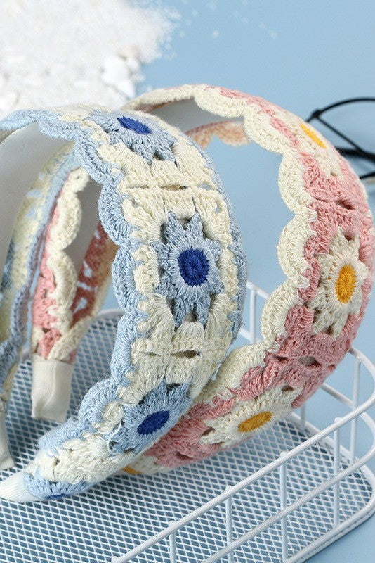 Floral Crochet Headband