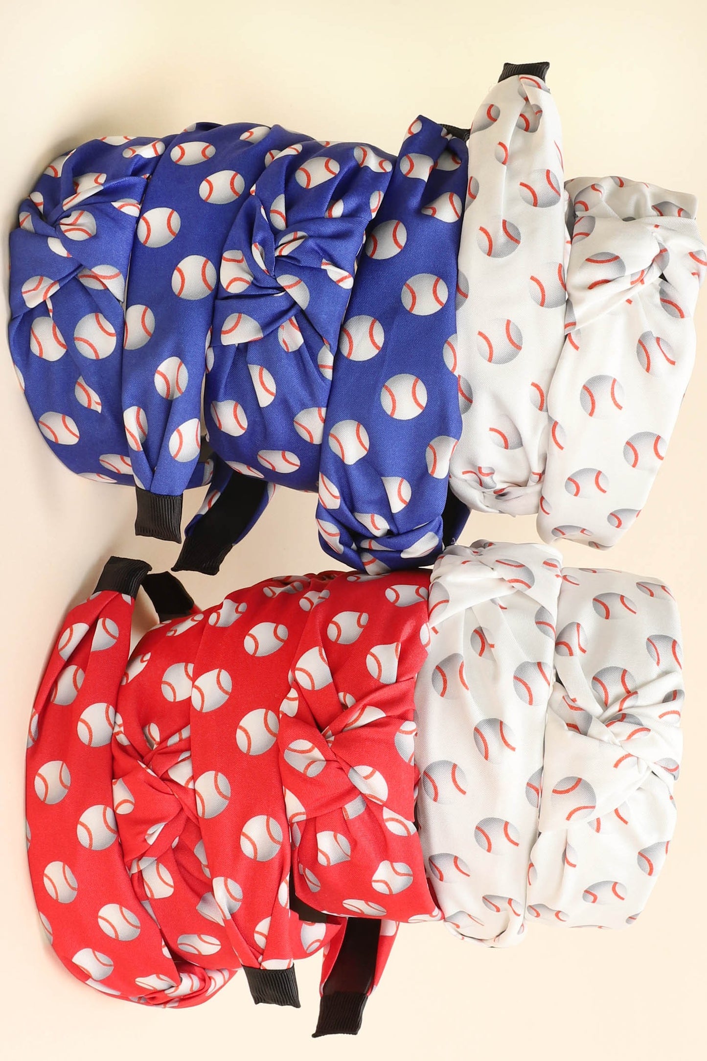 Baseball Theme Top Knotted Headband