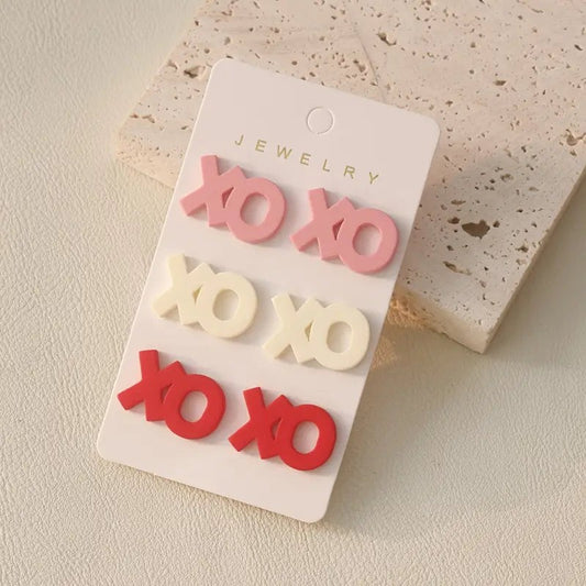 XOXO Valentines Day Earring Set