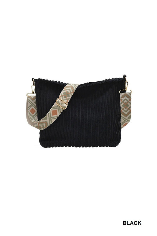 Corduroy Tote Bag Guitar Shoulder Strap