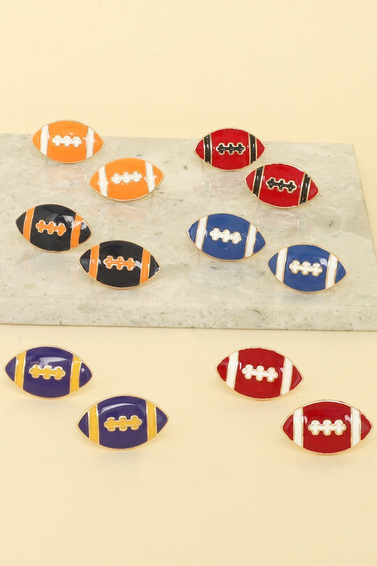 Gameday Football Post Earrings