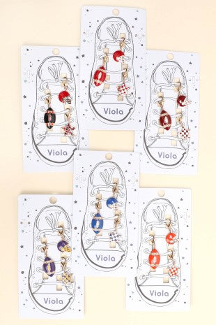 3pc Gameday Shoe Charm Set