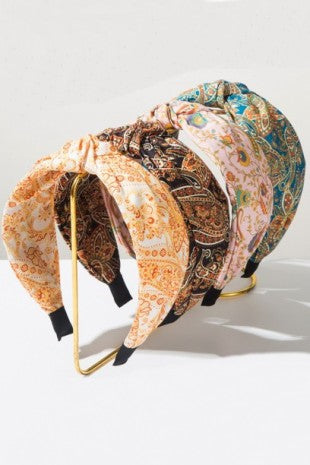 Floral Paisley Pattern Vintage Headband