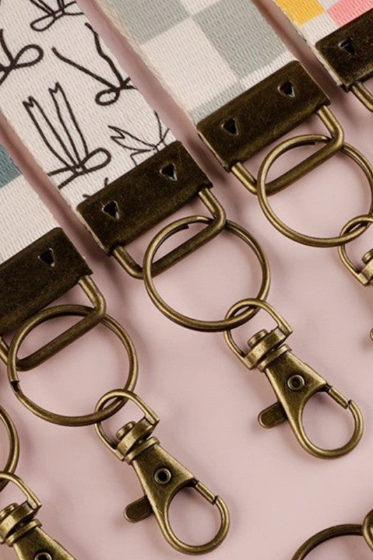 Trendy Design Wristlet Keychain Lanyard