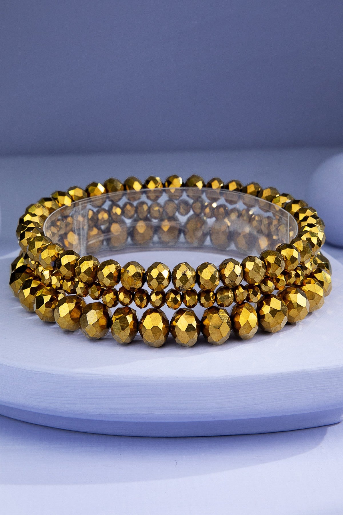 3 Glass Bracelet Stack