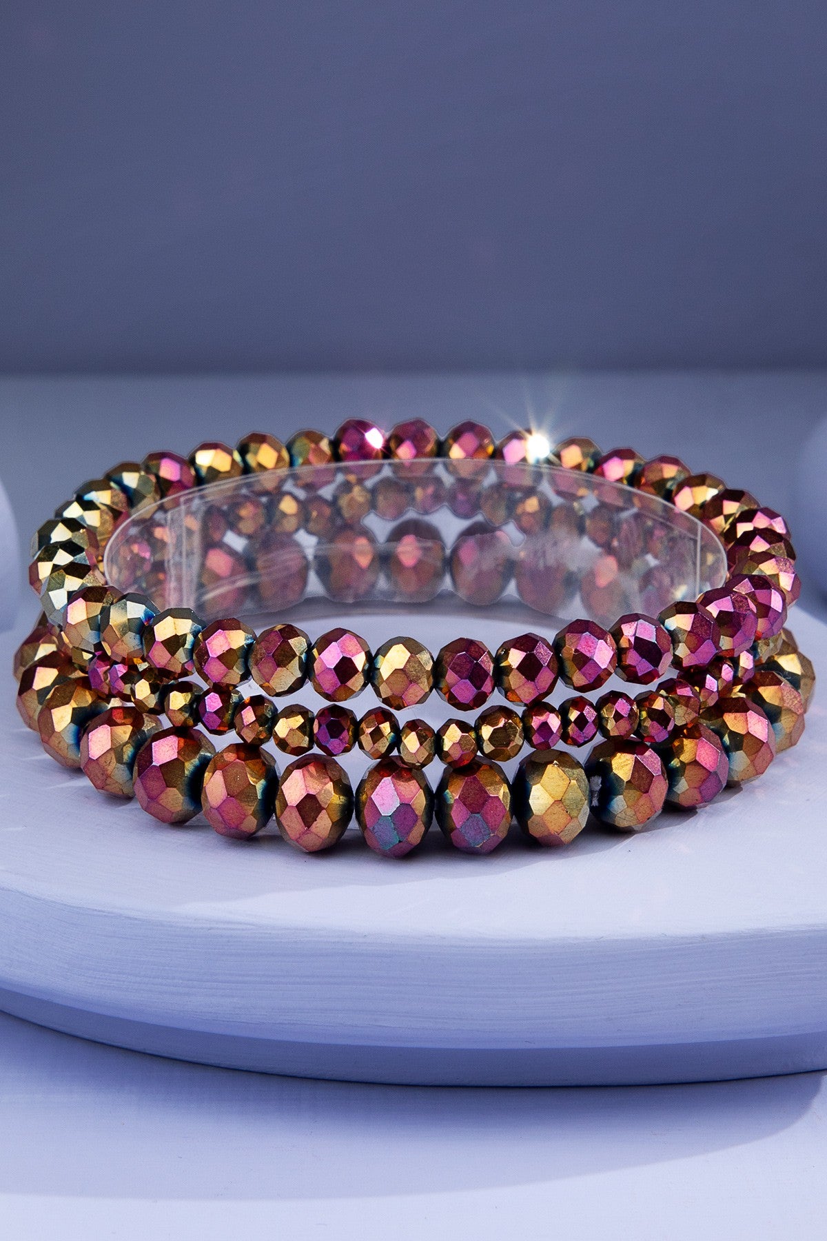 3 Glass Bracelet Stack