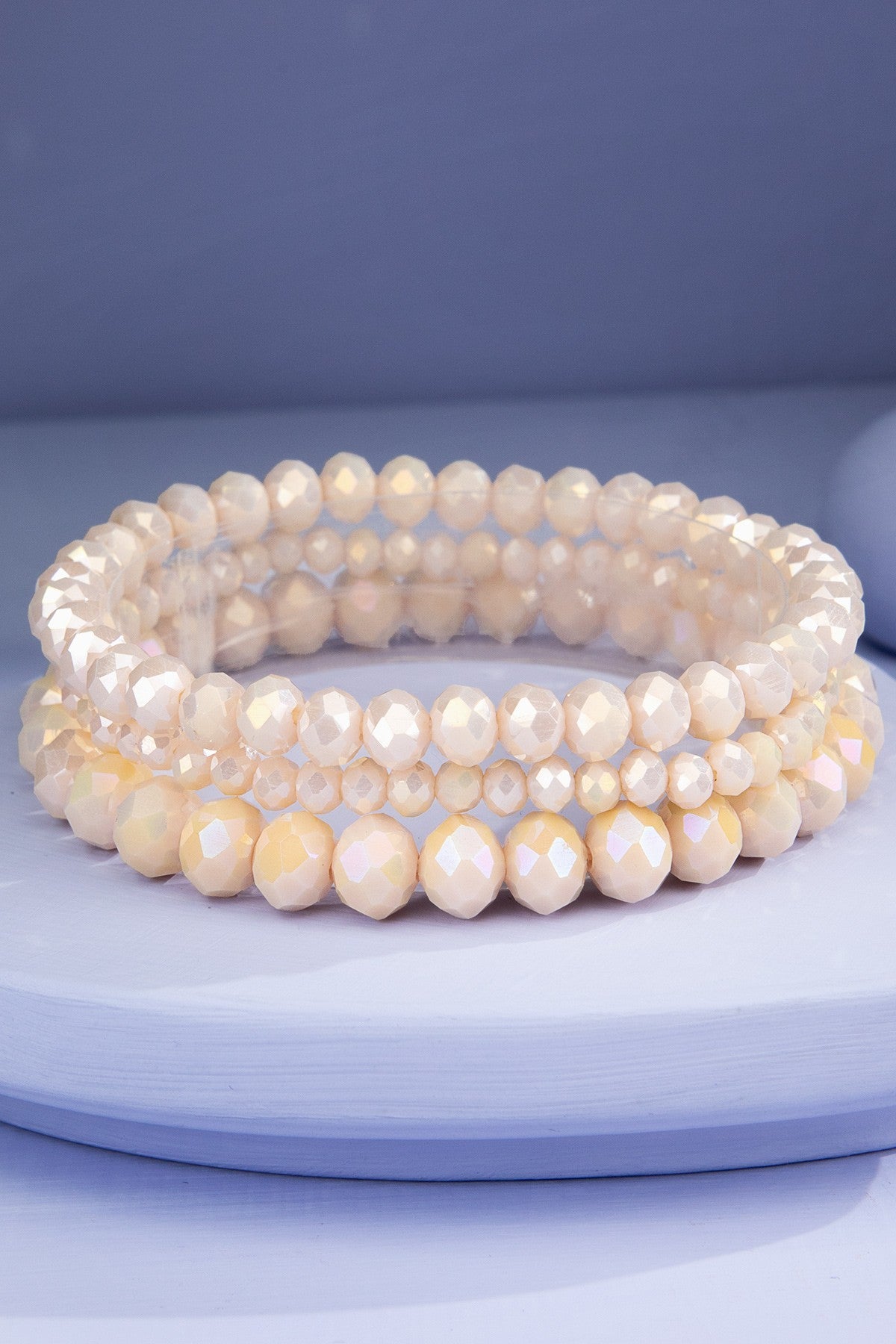 3 Glass Bracelet Stack