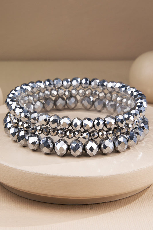 3 Glass Bracelet Stack