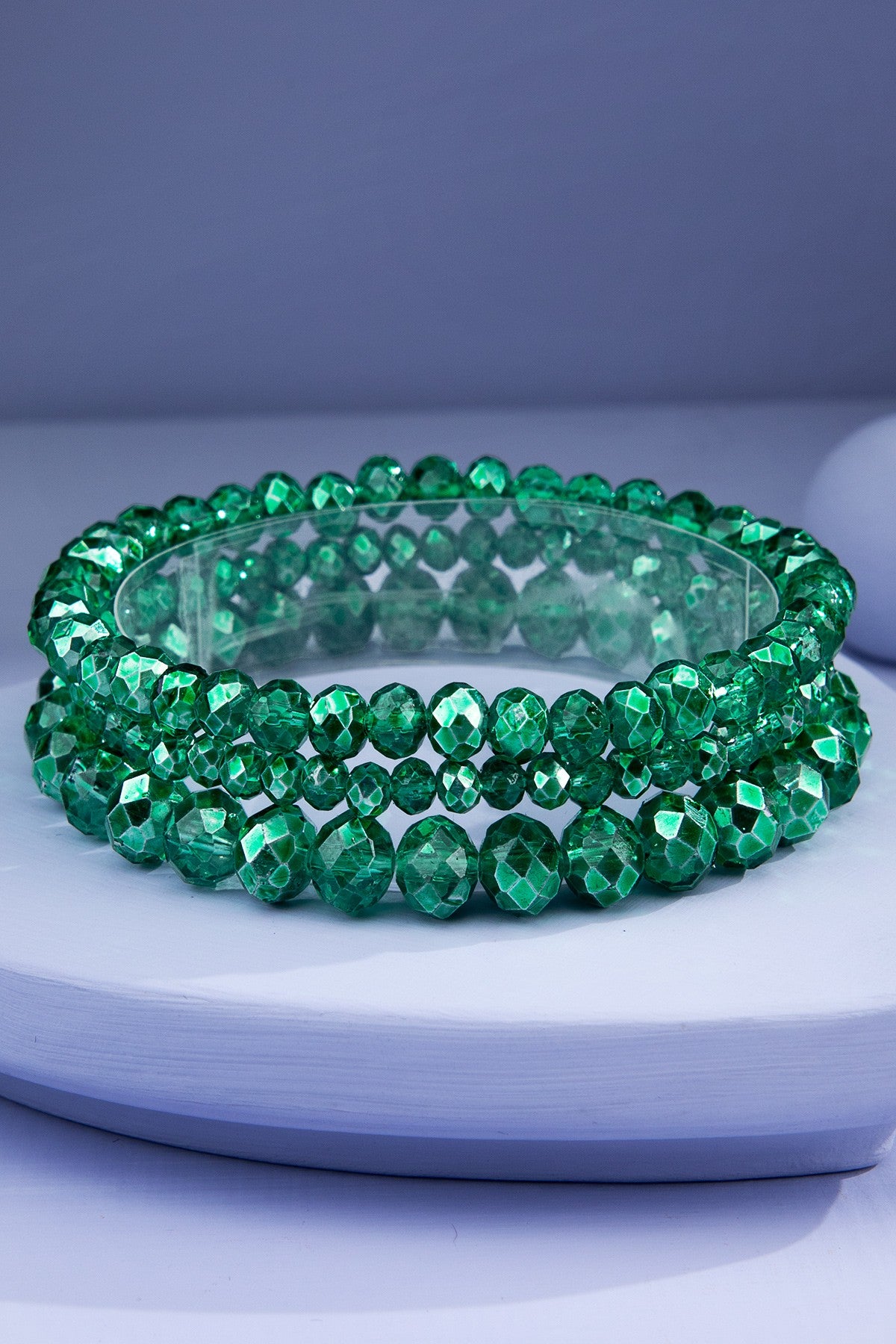 3 Glass Bracelet Stack