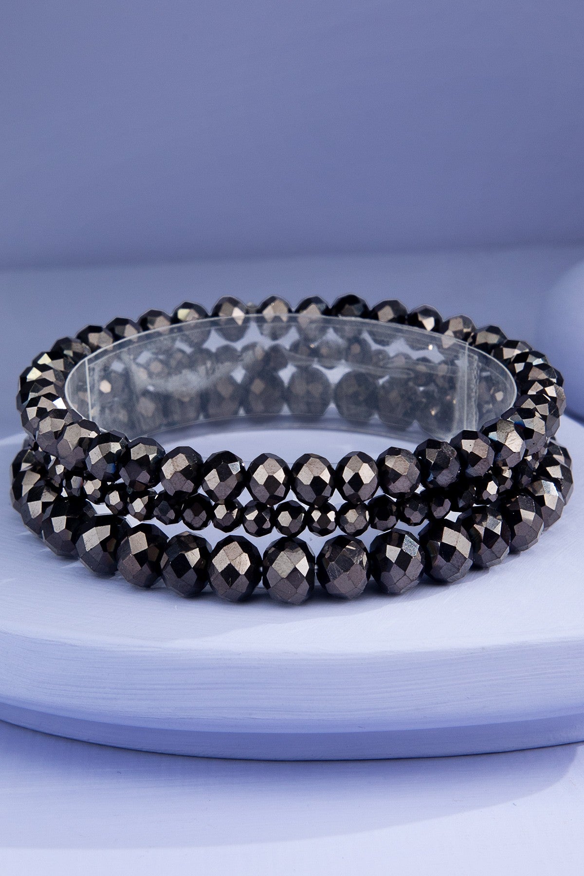 3 Glass Bracelet Stack