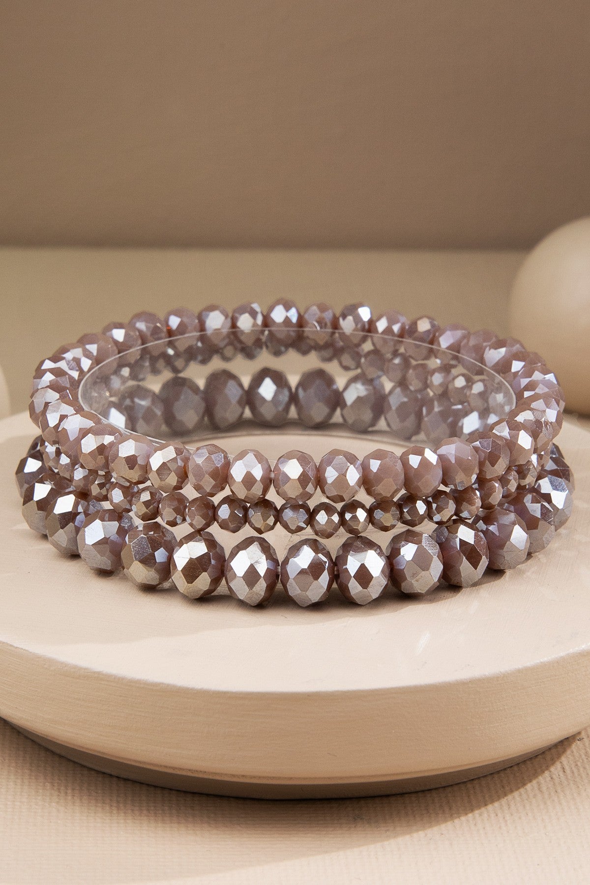 3 Glass Bracelet Stack