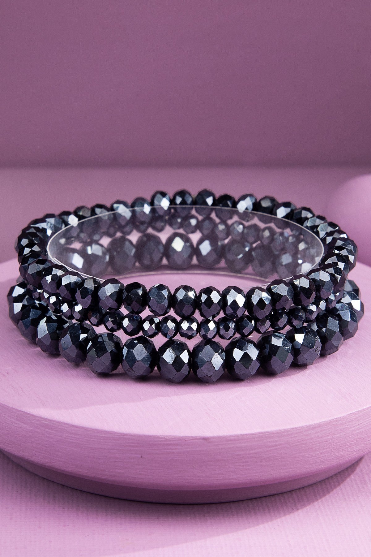 3 Glass Bracelet Stack