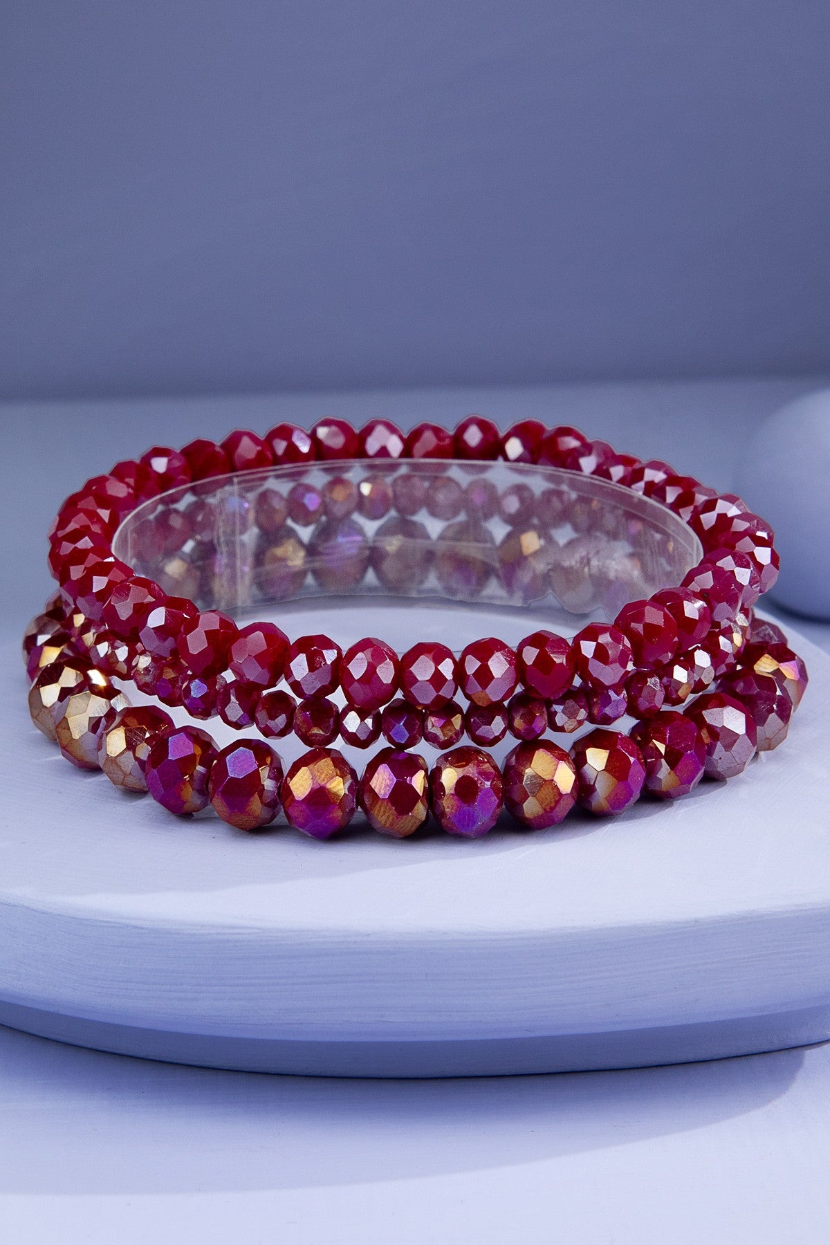 3 Glass Bracelet Stack