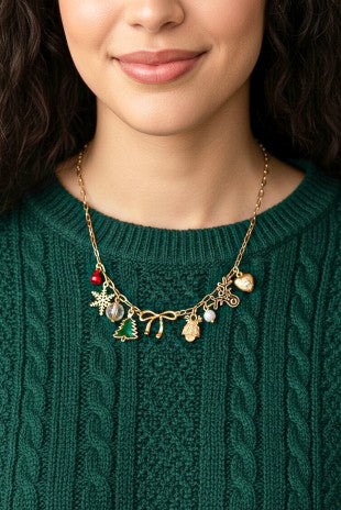 Christmas Festive Charm Necklace