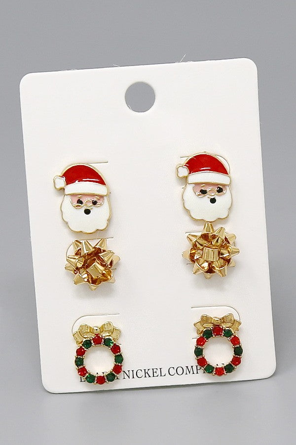 Christmas Stud Earring Set