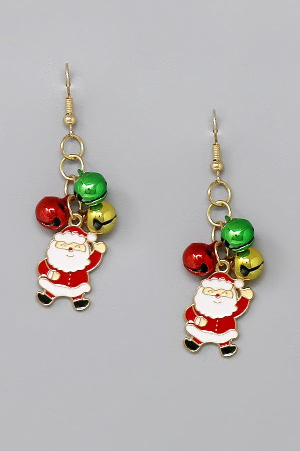 Christmas Santa Claus Dangle Earrings