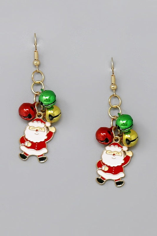 Christmas Santa Claus Dangle Earrings
