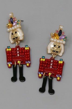 Christmas Nutcracker Dangle Earrings