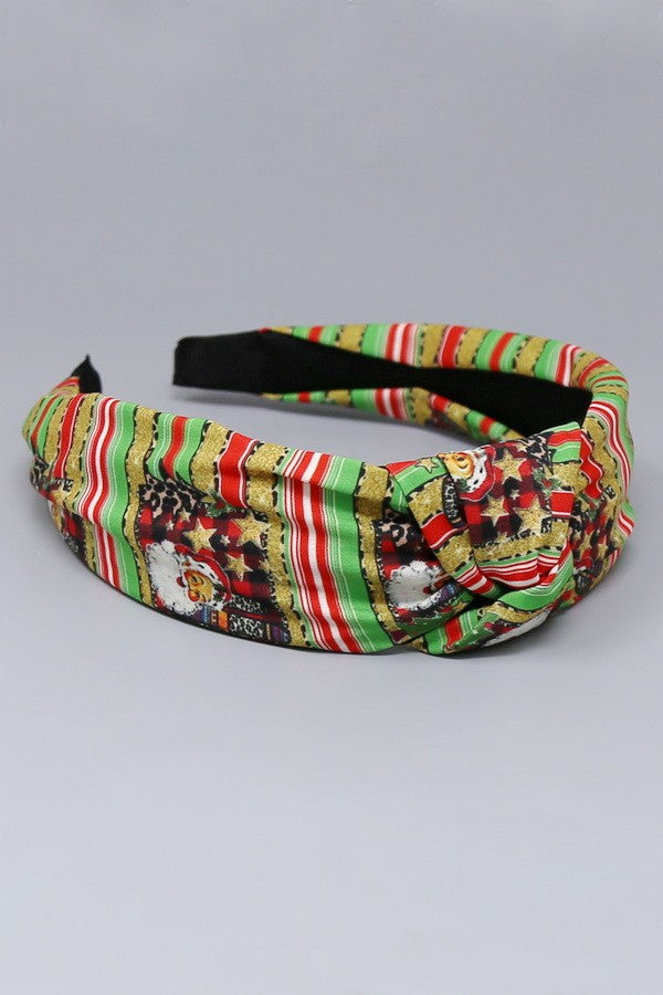 Western Christmas Fabric Headband