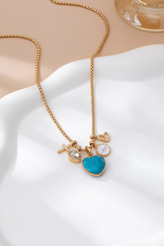 Cluster Charm Love & Faith Charm Necklace