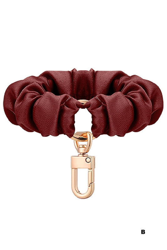 Elastic Scrunchie Keychain