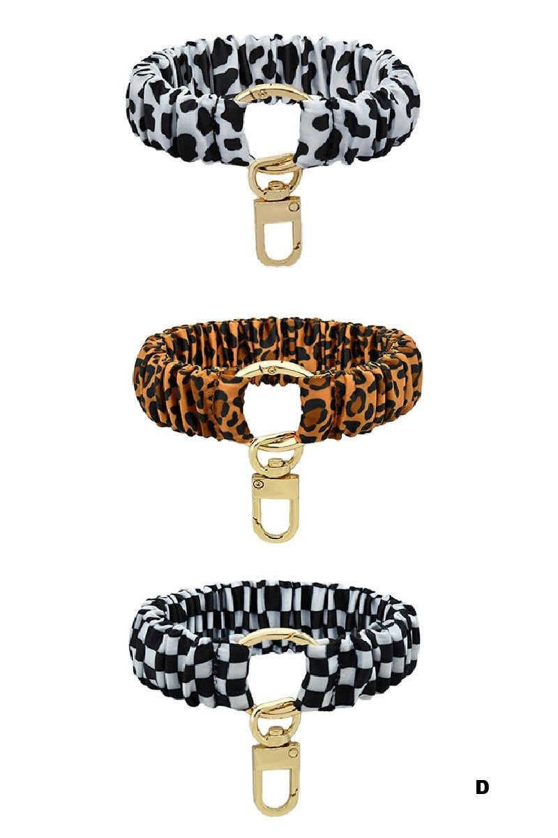 Elastic Scrunchie Keychain