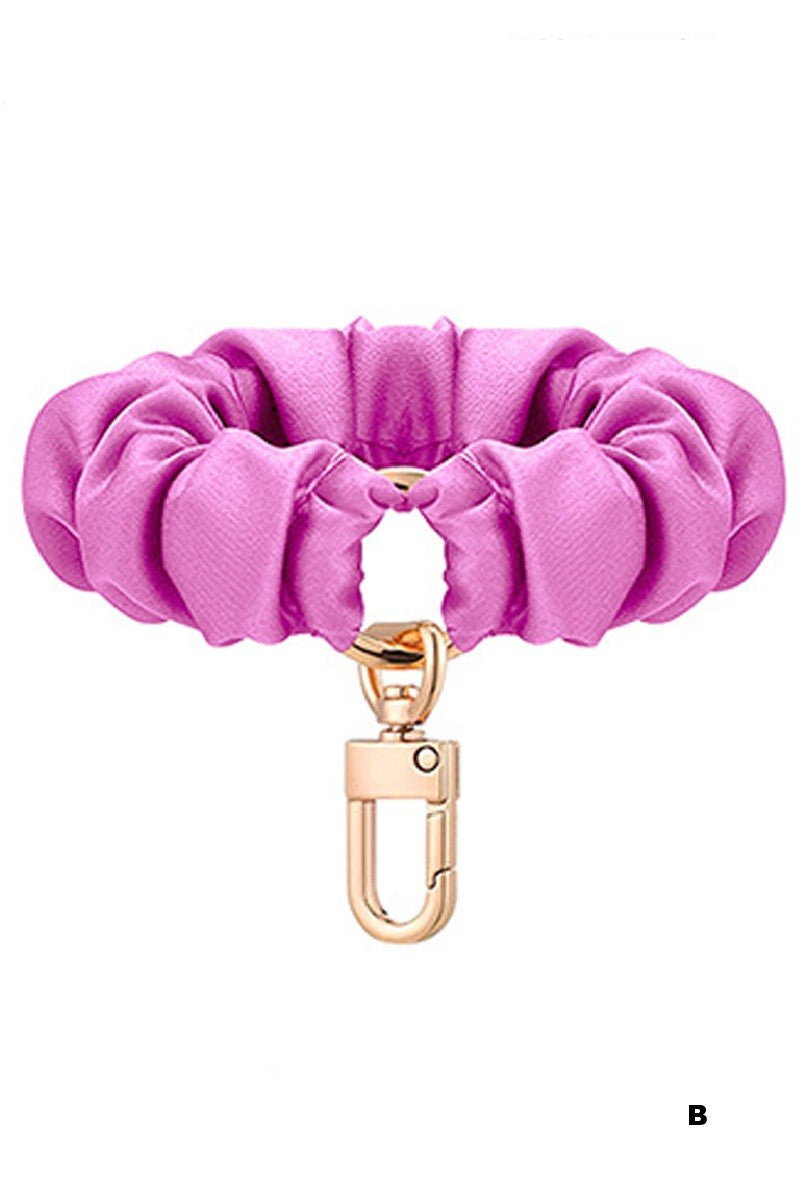 Elastic Scrunchie Keychain