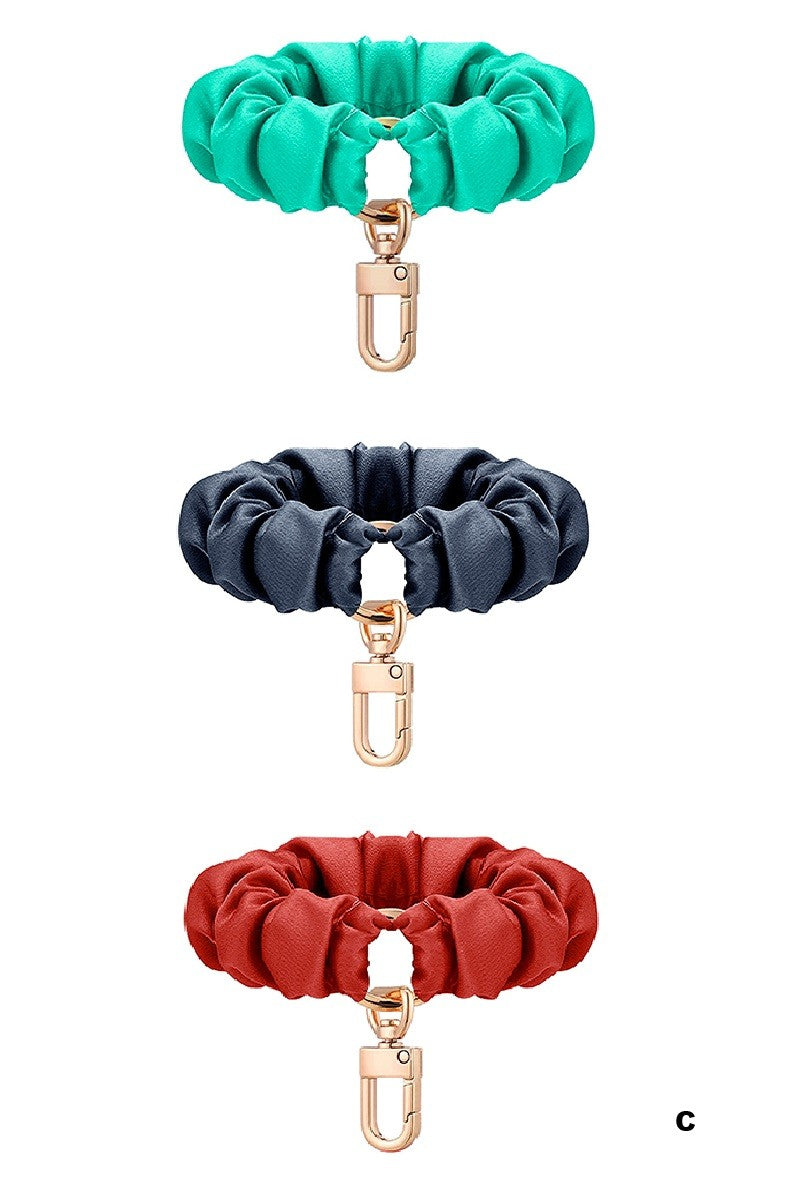 Elastic Scrunchie Keychain