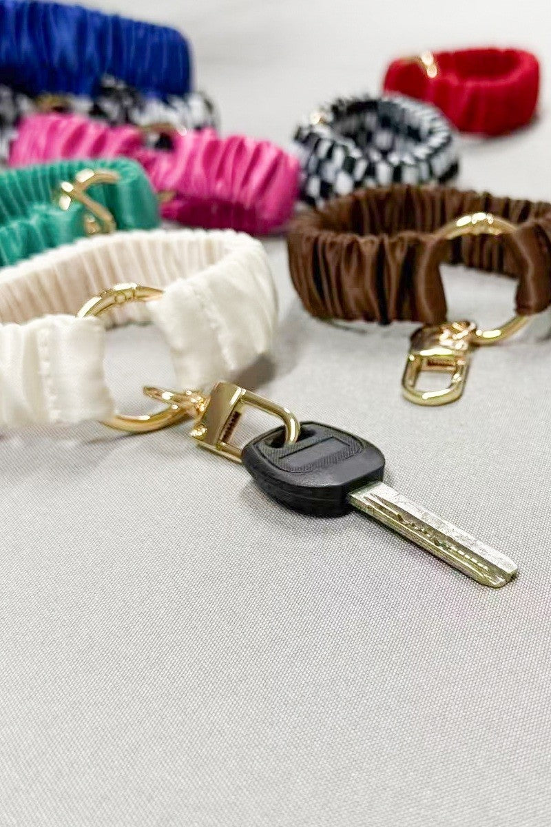Elastic Scrunchie Keychain