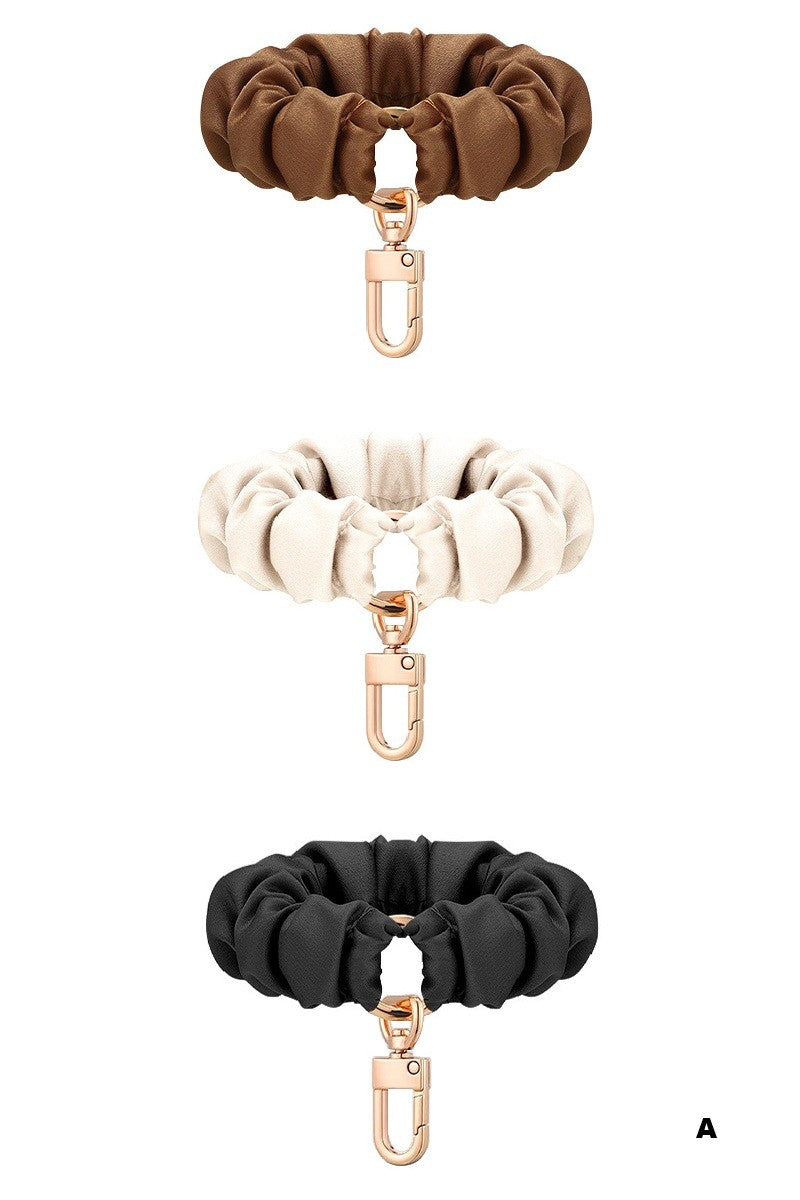 Elastic Scrunchie Keychain
