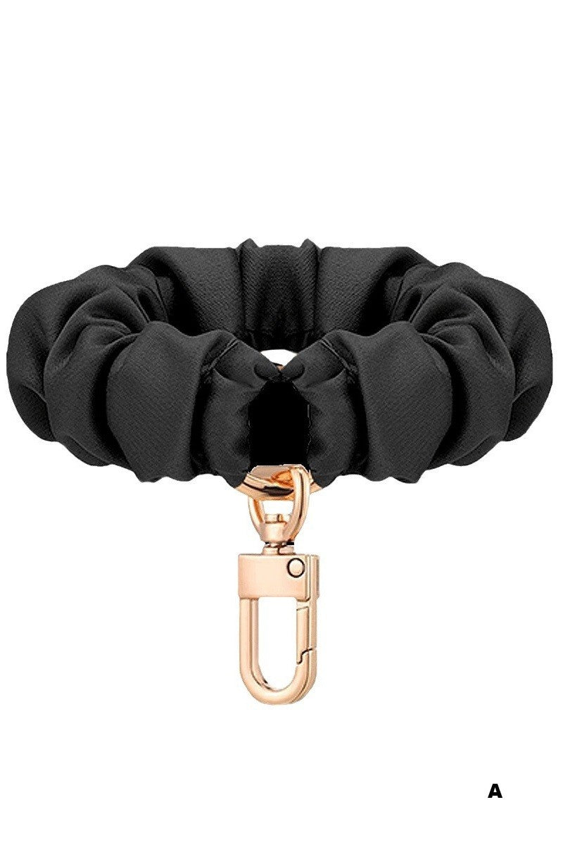 Elastic Scrunchie Keychain