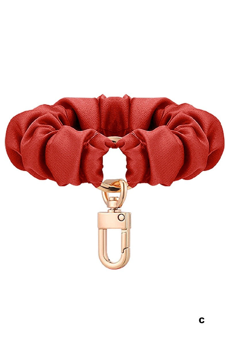 Elastic Scrunchie Keychain