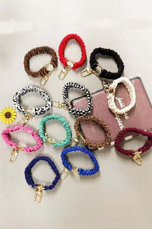 Elastic Scrunchie Keychain