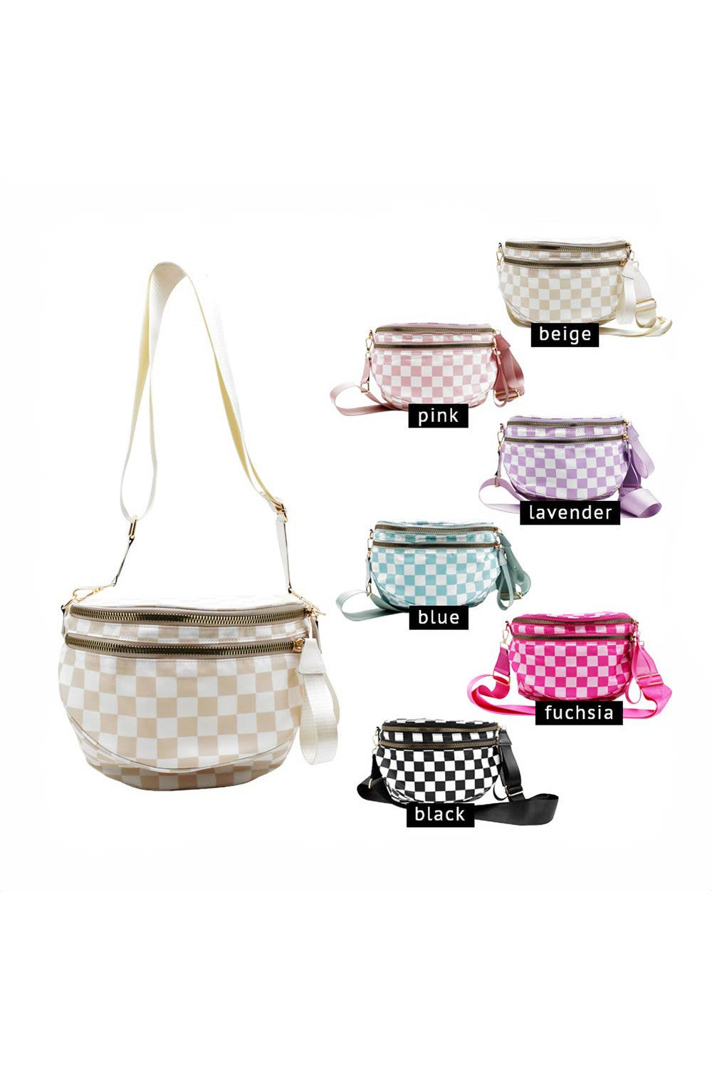 Oversize Crossbody Bag checker