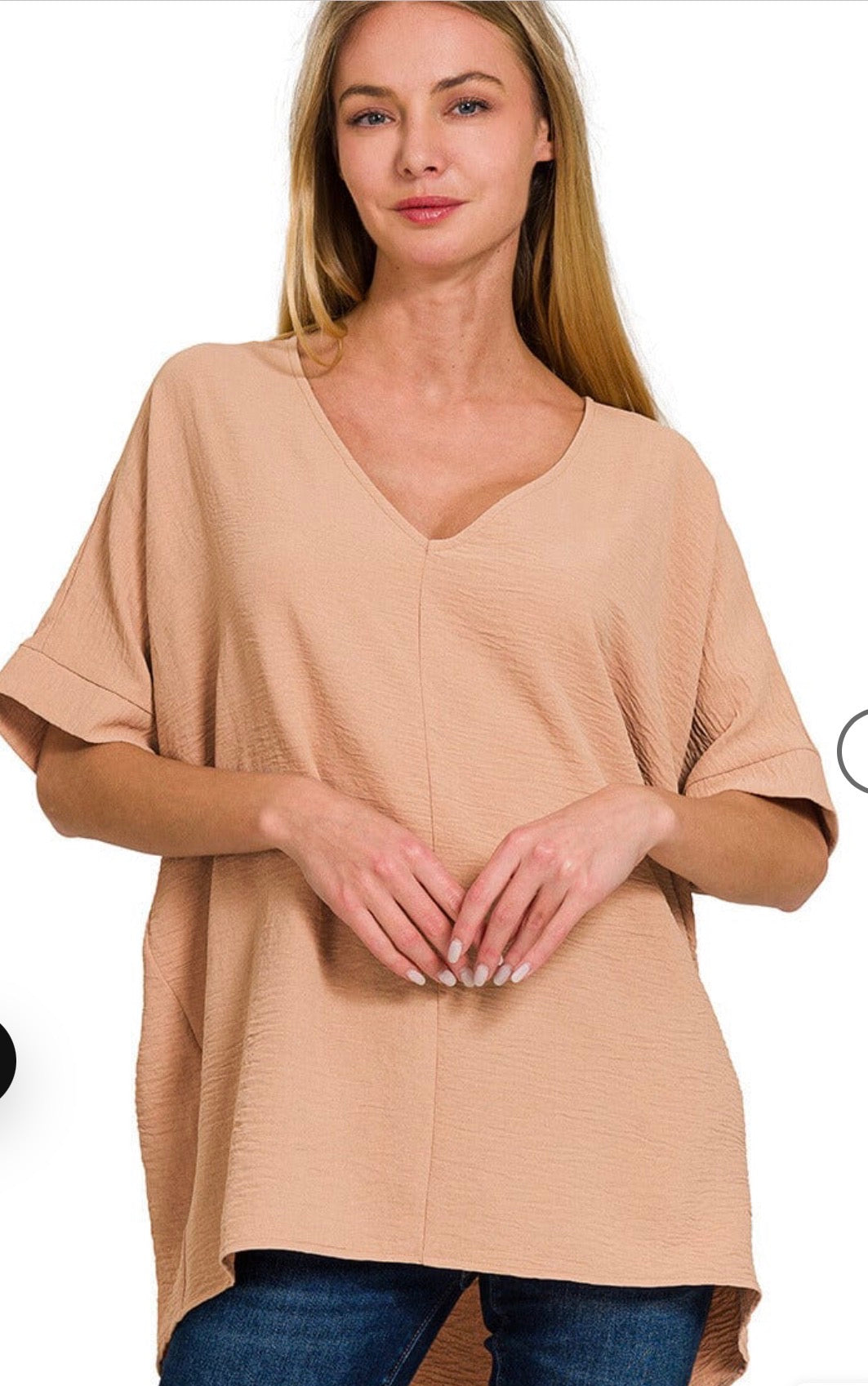 Zenana Woven Airflow Top
