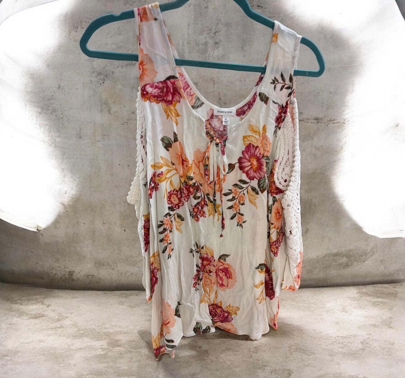 Plus Cold Should Floral Top