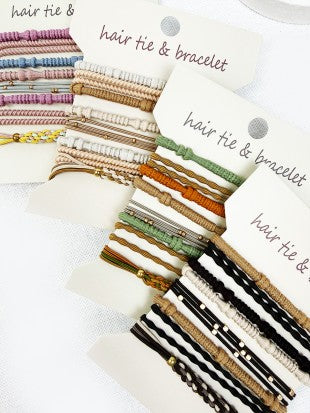 Boho Inspired Hair Tie Bracelets