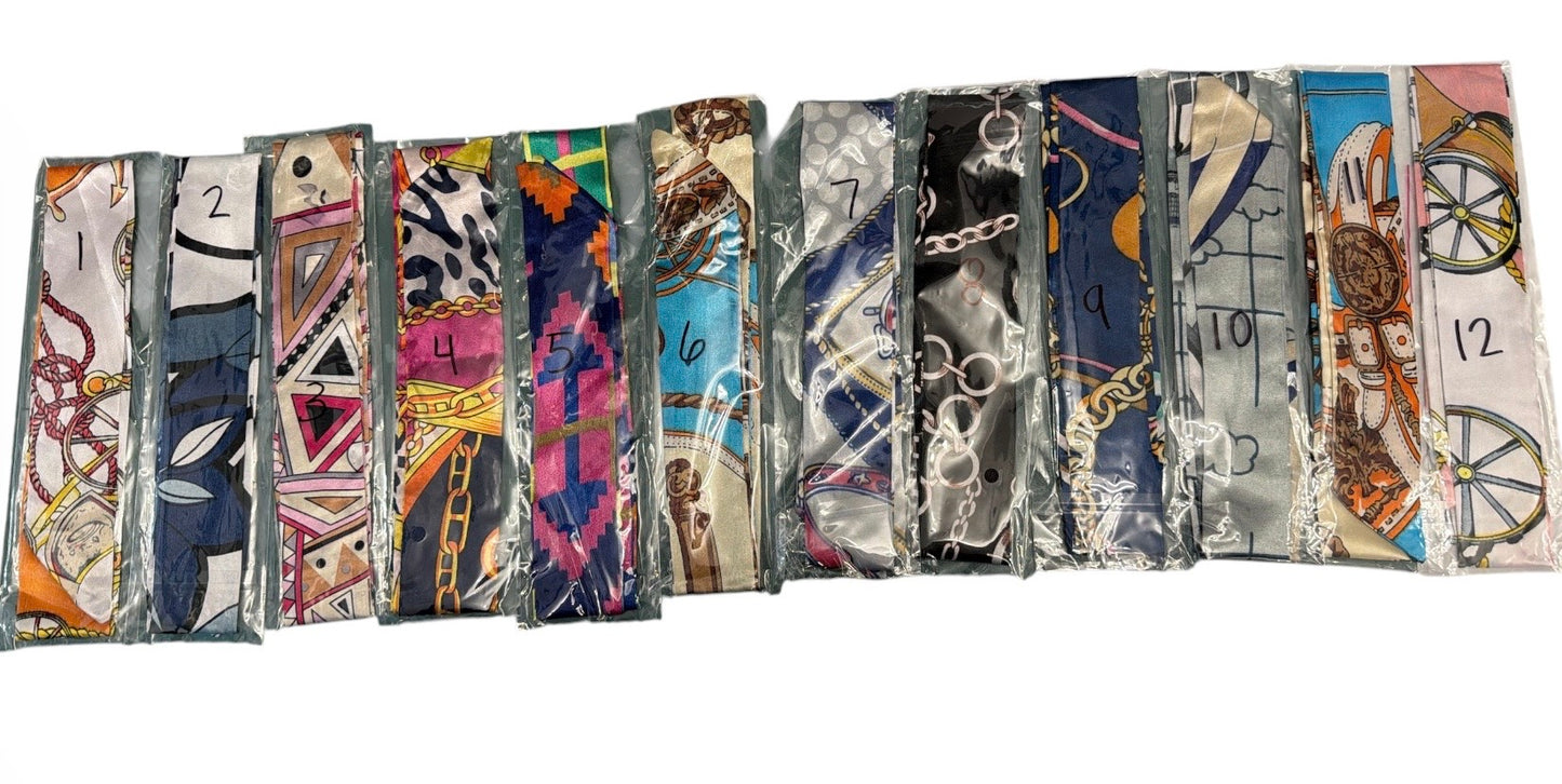Multi Color Bag Scarf