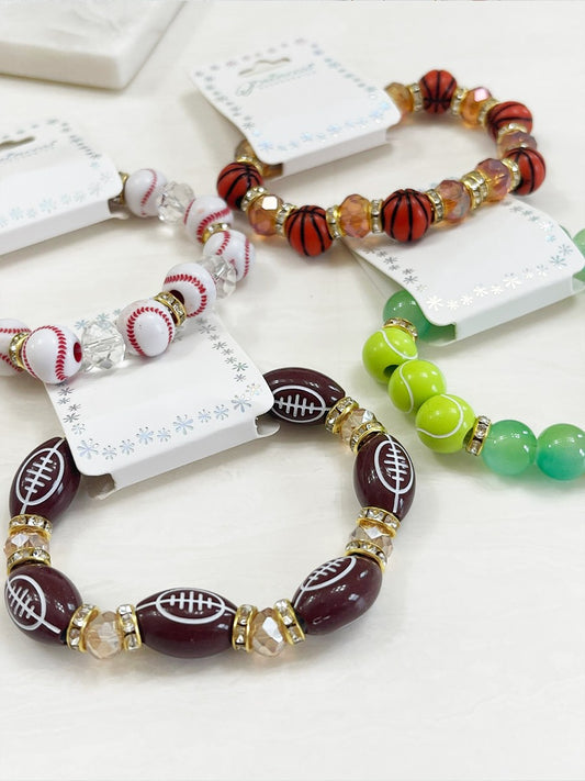 Sports Theme Stretch Bracelet