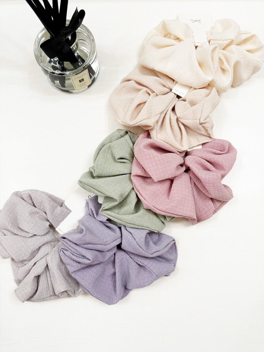 Soft Tone Textured Scrunchie